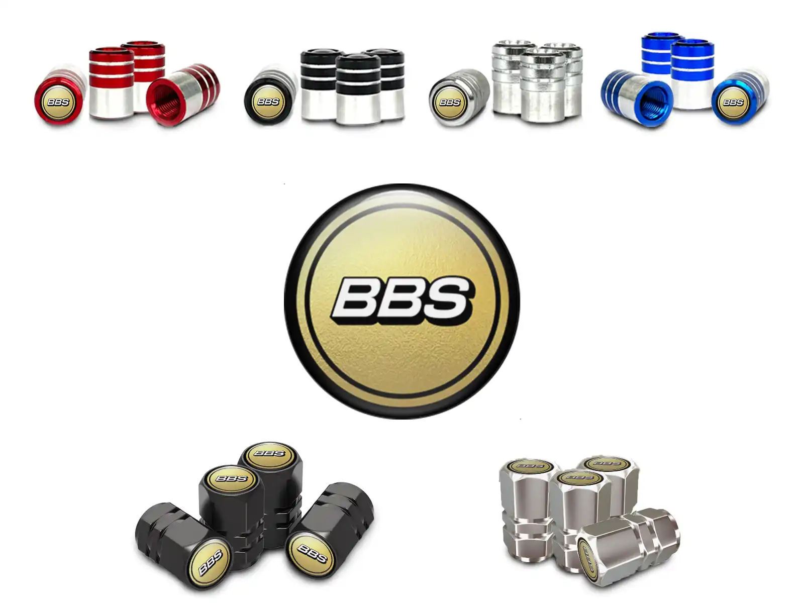 BBS Bouchons de Valve pour Vélo Design Maximal